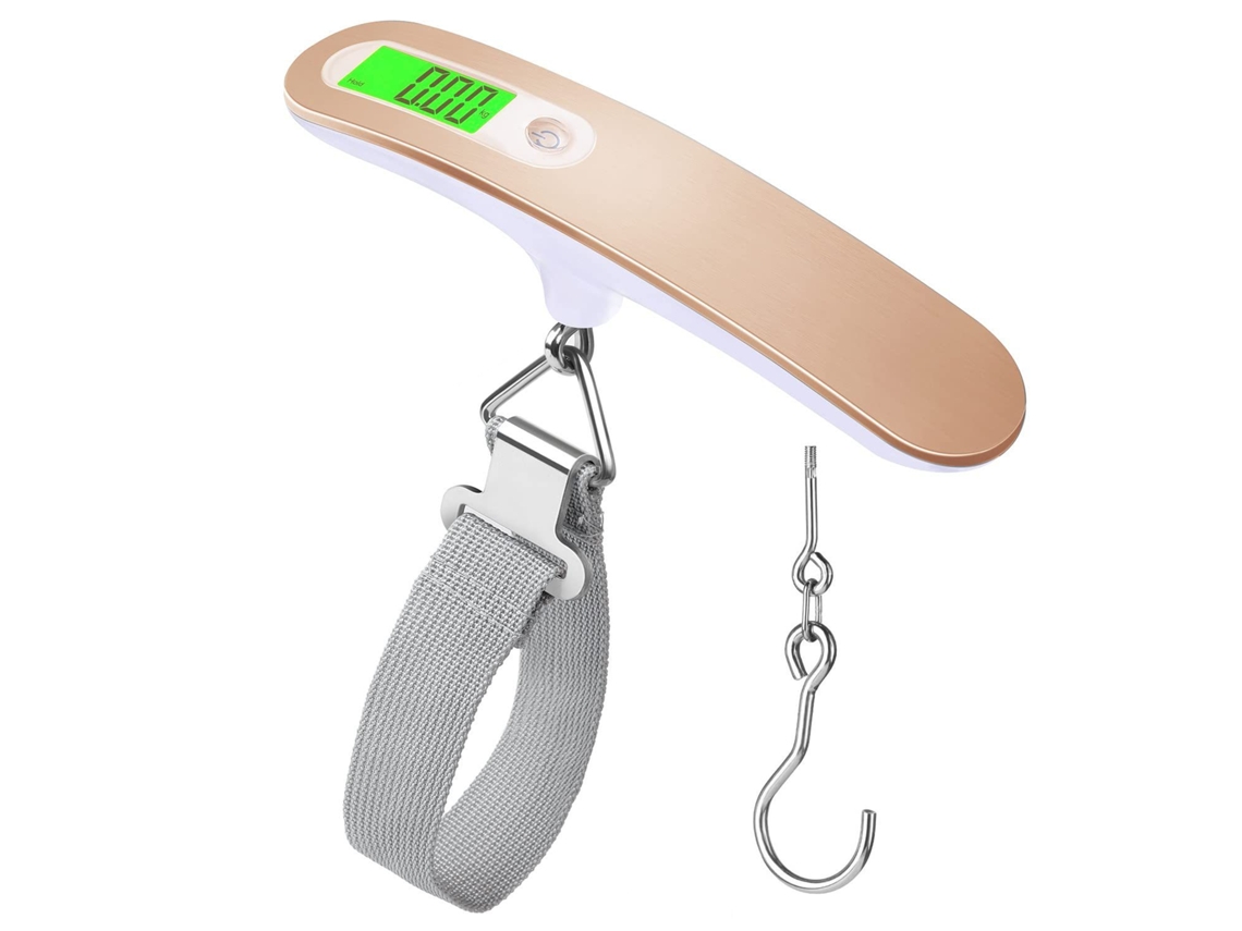 Balança Para Bagagem, Balança Portátil De Viagem De 50 Kg Com Ganchodouradoczhhmart