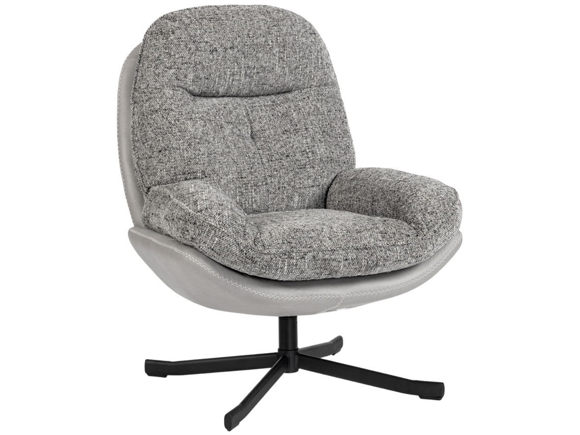 Poltrona Chenille, Couro Pu Cor Cinzento 78x95x99 cm Homcom