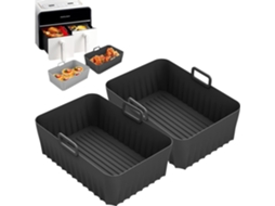 Acessórios Para Fritadeira A Ar, Pacote Com Dois Acessórios Para Fritadeira A Ar, Resistente A Altas Temperaturas, Livre De Bpa, Durável