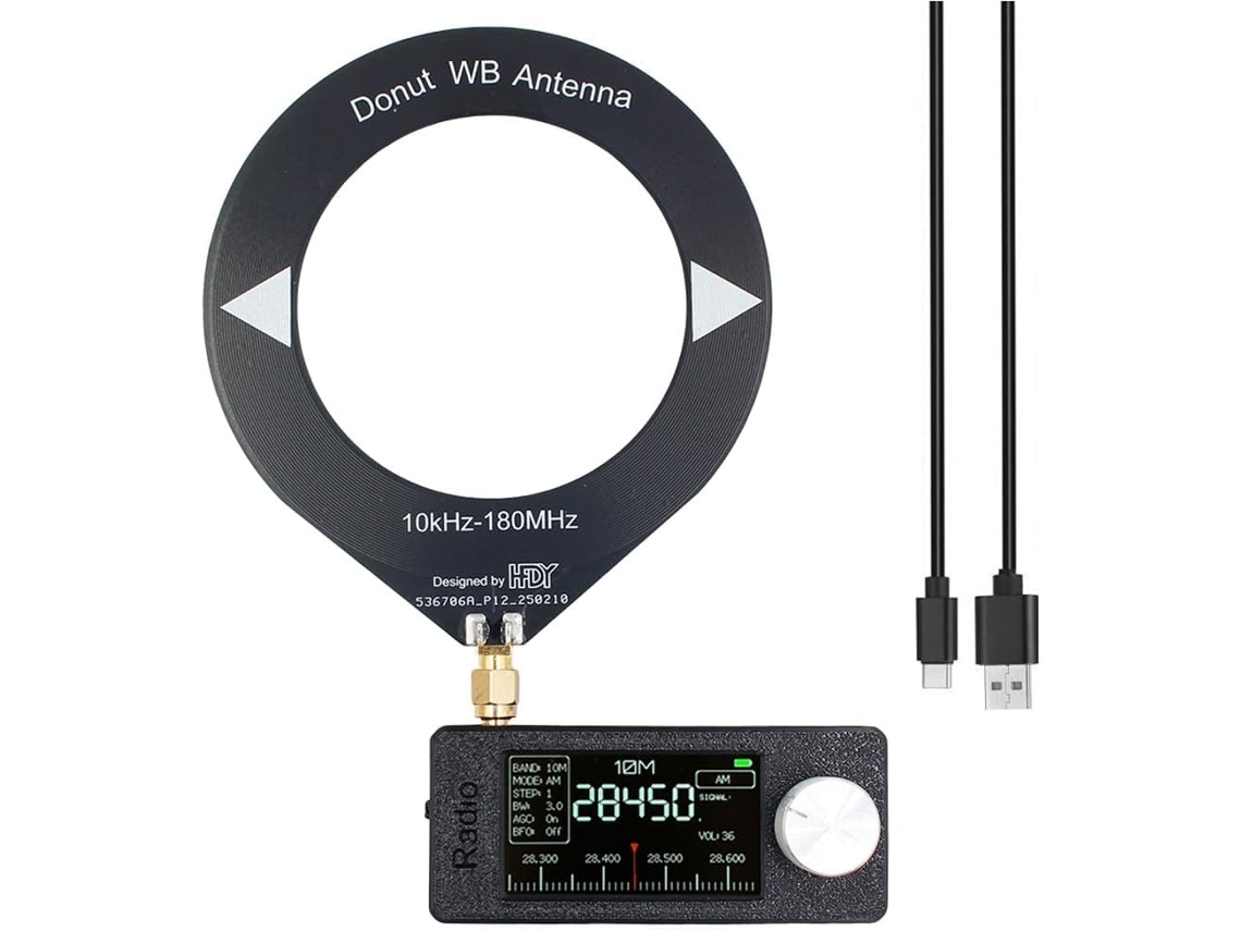 Rádio De Bolso Mini Am/fm Usb Si4732 Mhz Lsb Com Ecrã Ips De 1,9 Polegadas