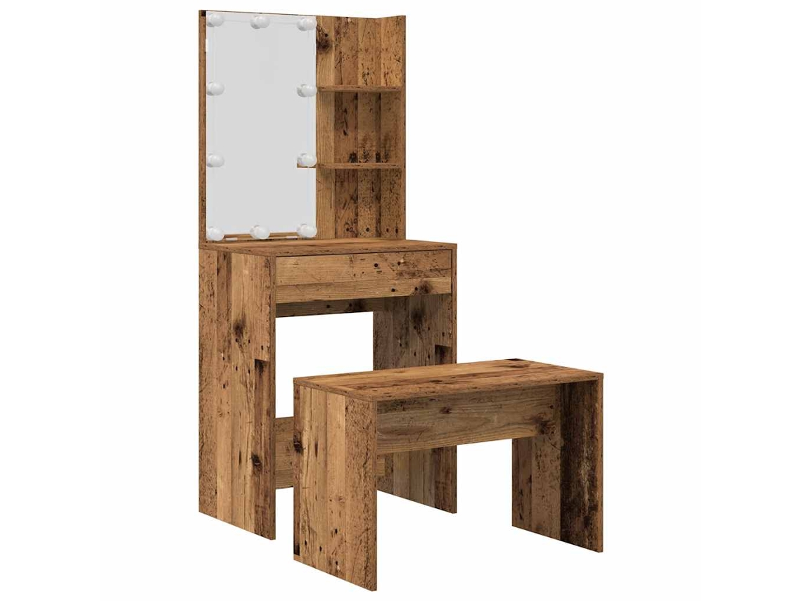 Dressing Table Set, Dressing Table Sets Vidaxl Marrom Madeira Processada (60 X 40 X 140 Cm)