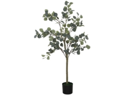 Planta Artificial Eucalipto 150cm (230 Folhas, Vaso Decorativo, Verde)