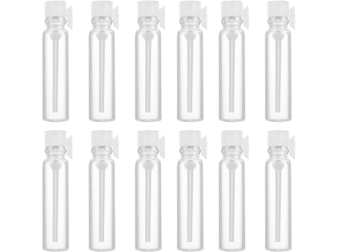 50 Frascos De Perfume De Vidro De 1ml, Recarregáveis, Compactos E À Prova De Vazamentos