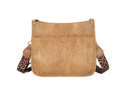 Bolsa Tiracolo Com Alça De Guitarra De Leopardo Multicolorida, Bolsa Mensageiro Para Meninas, Feminina, Marrom