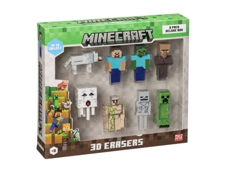 Conjunto De Borrachas 3d Pmi Kids World Mc4070a 8 Peças