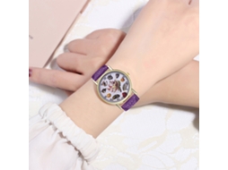 Relógio de quartzo elegante com pulseira de silicone da Zhoulianfa (roxo)