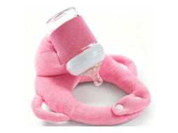 Suporte para Mamadeira, Mãos livres e Fixo, Apoio para Amamentação, Rosa .CZHHMART