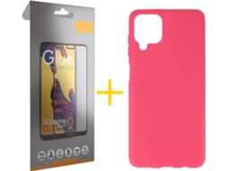 Kit Capa e Película Samsung Galaxy M12 SKYHE Full (Rosa)