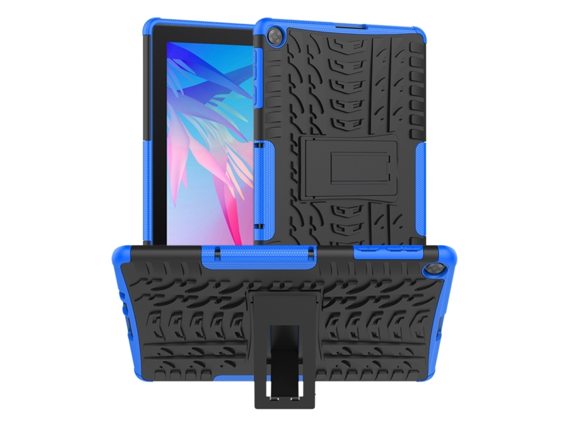 Capa Híbrida Tpu‑pc Textura De Pneu Halinuia Com Suporte Para Huawei Matepad T10 / T10s / Enjoy 2
