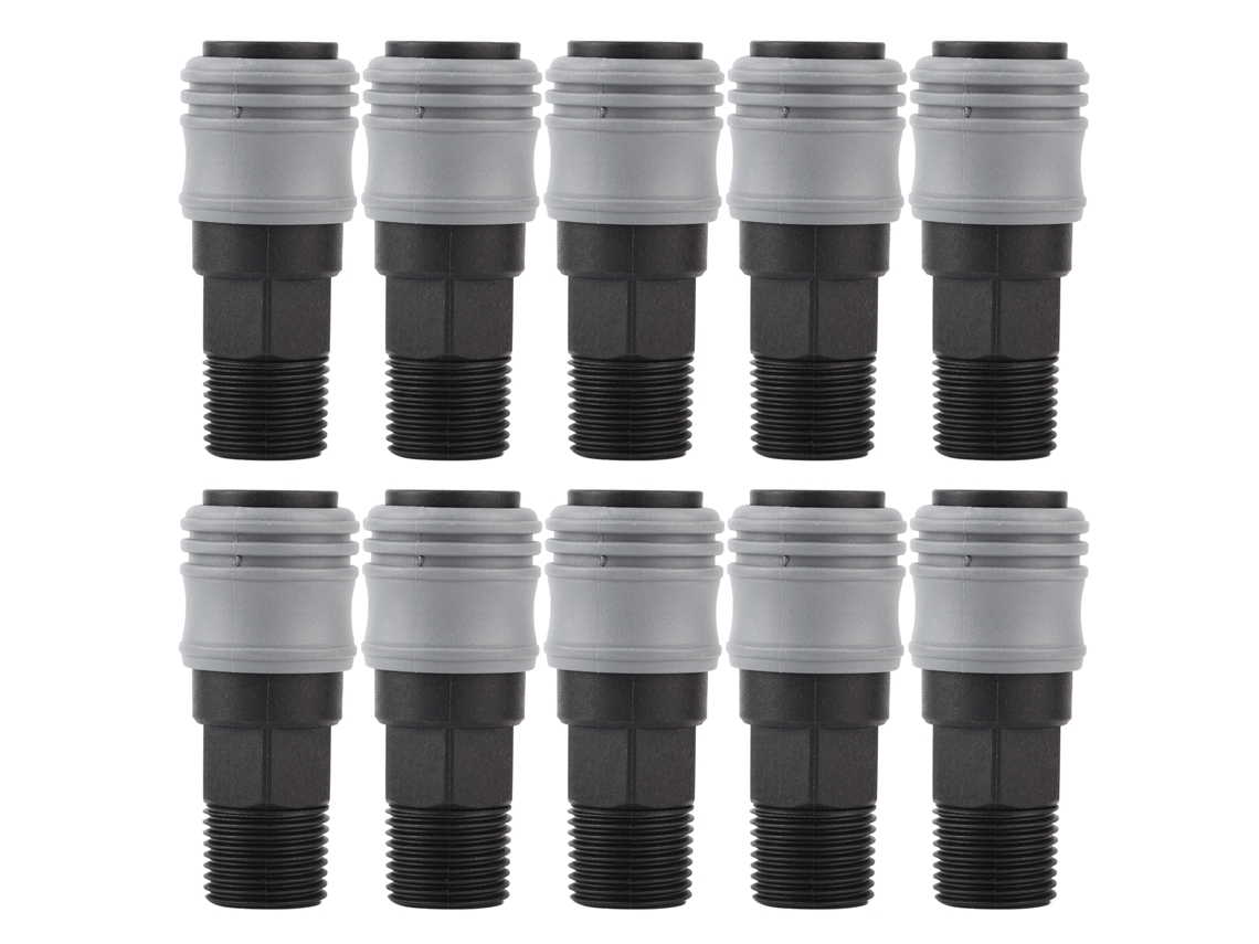 Conector Rápido Autocravado Tipo C Aço Plástico Junta Pneumática G1/2"40