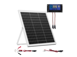 Kit De Painel Solar Monocristalino 12 V E 20 W Controlador Mppt E Suporte Vevor