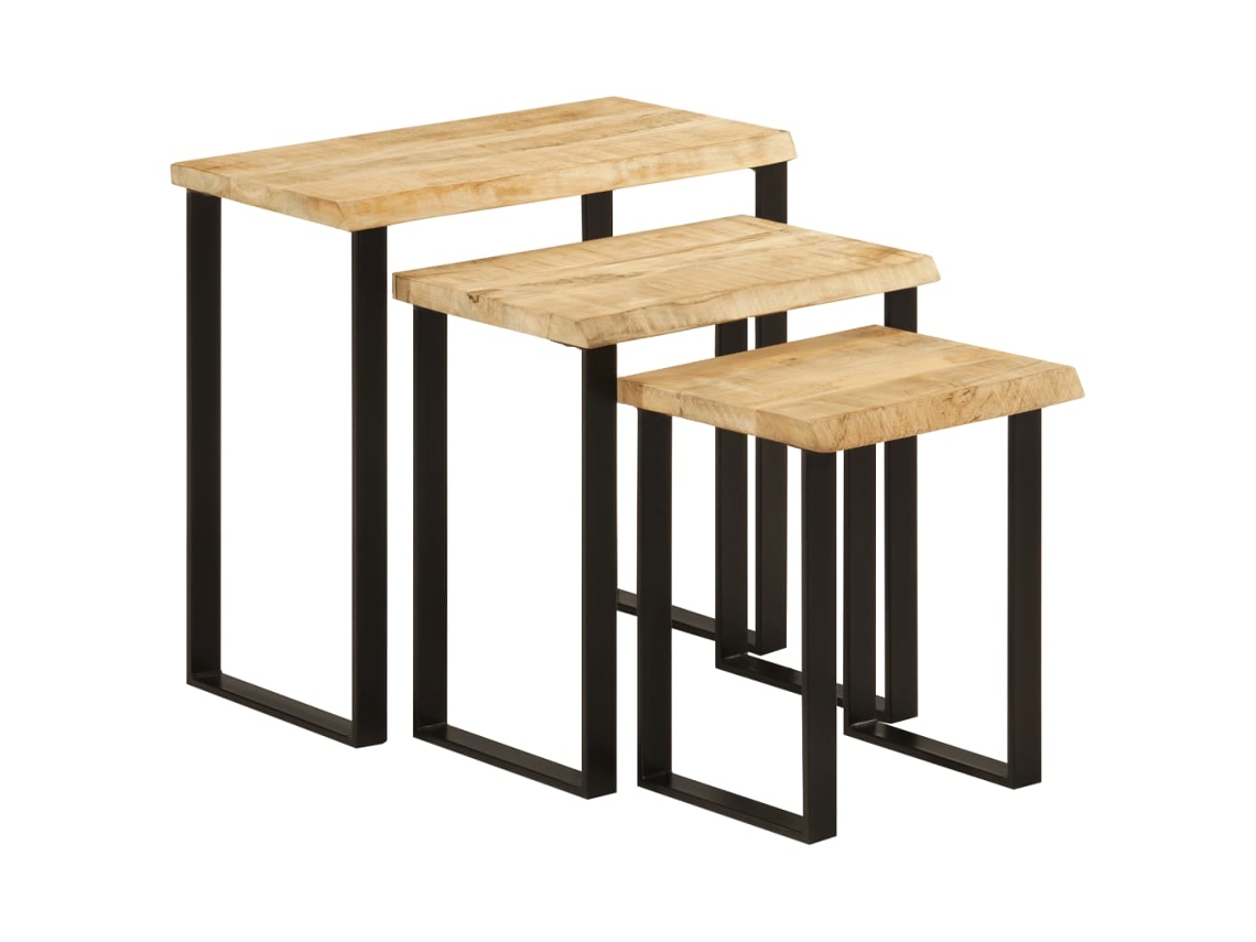 Nesting Table, Nesting Tables Vidaxl Marrom Madeira (n/a)