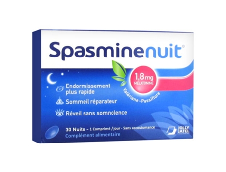 Laboratoires Jolly Jatel Spasmine Night 1,8 Mg Melatonina 30 comprimidos LABORATOIRES JOLLY JATEL
