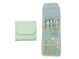 Lurelia Kit De Manicure E Pedicure 12 Peças, Em Aço Inoxidável, 2 Em 1, Portátil, Com Estojo, Para Cuidados Pessoais
