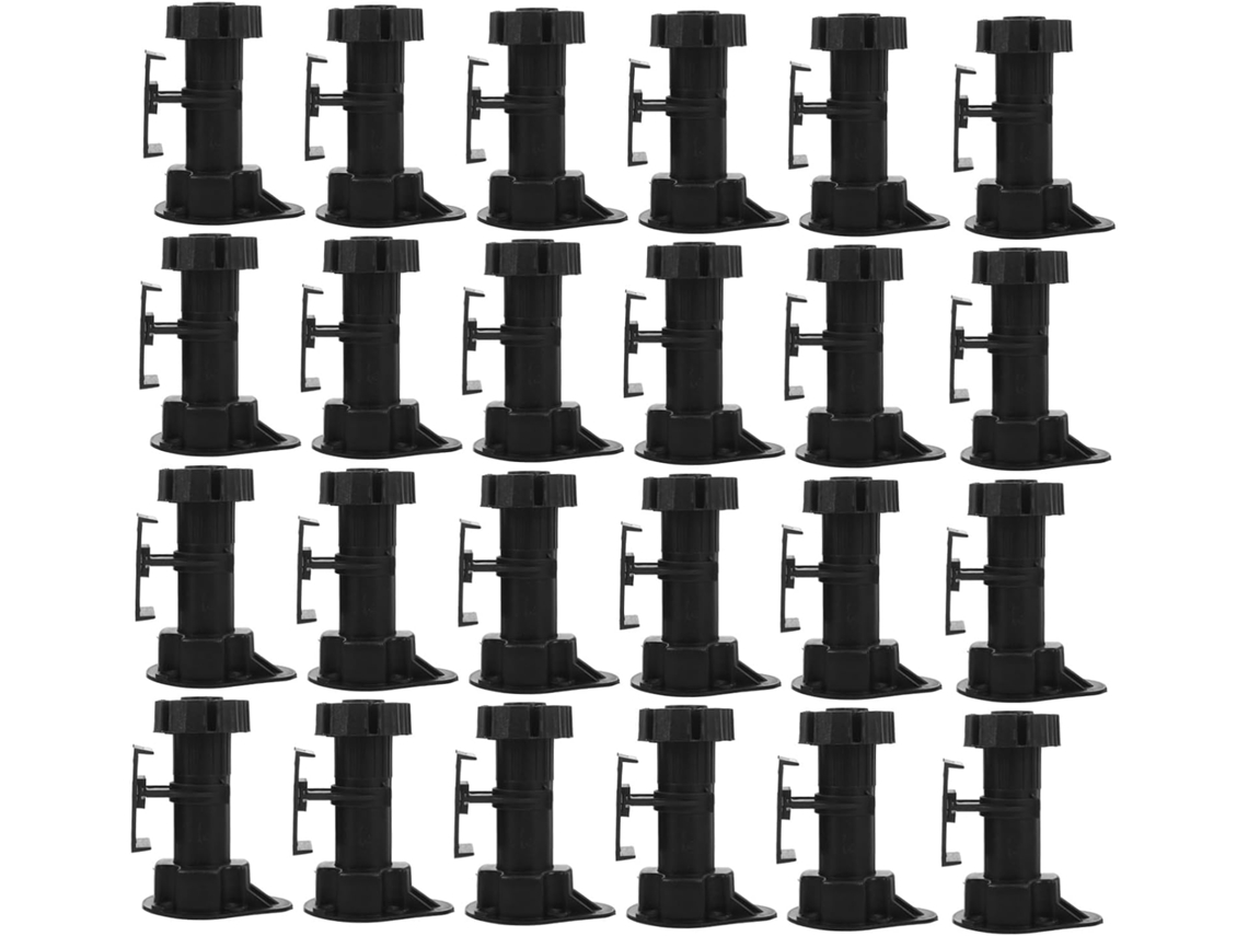 Wooneky Conjunto De 12 Pés Niveladores Ajustáveis E Resistentes Para Móveis Armários Fácil Instalação Robustos