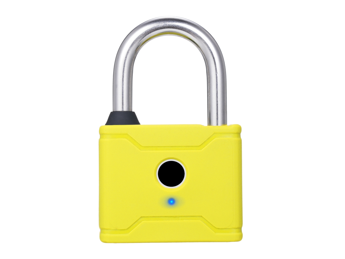 Cadeado inteligente recarregável com impressão digital, sem chave, à prova d'água IP65, antifurto para mochilas e academia.