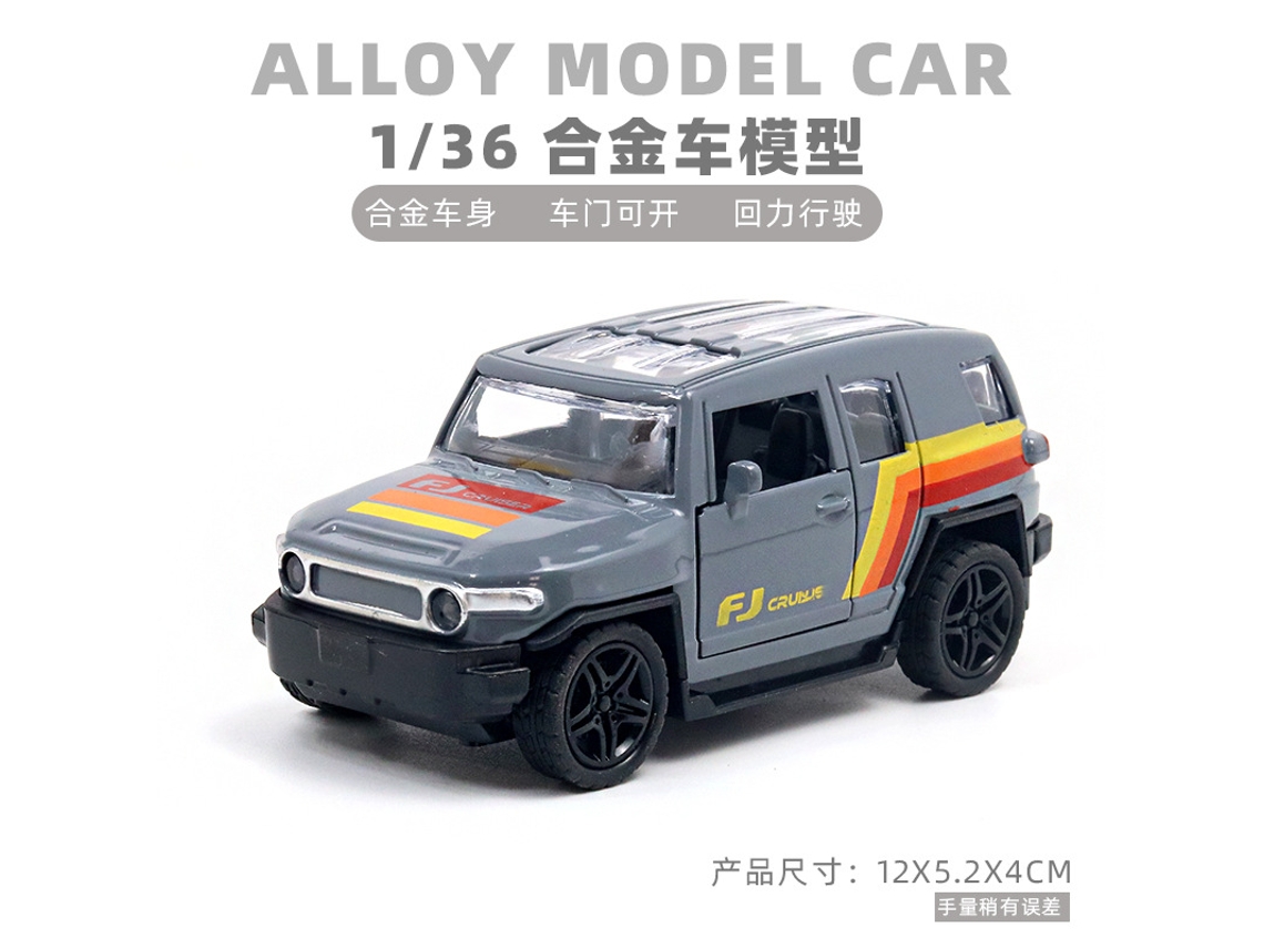 Miniatura de Carro em Escala 1/36, Feita em Metal Fundido, Presente para Crianças. MDUG