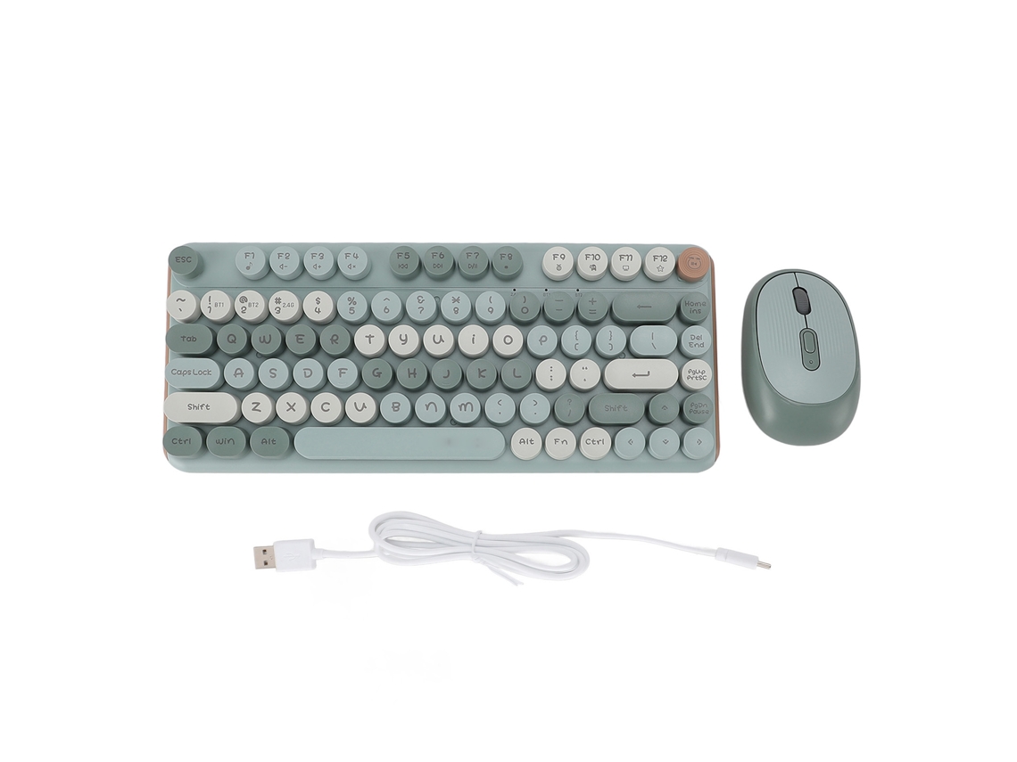 Combo De Teclado E Mouse Sem Fio Bluetooth 2.4g