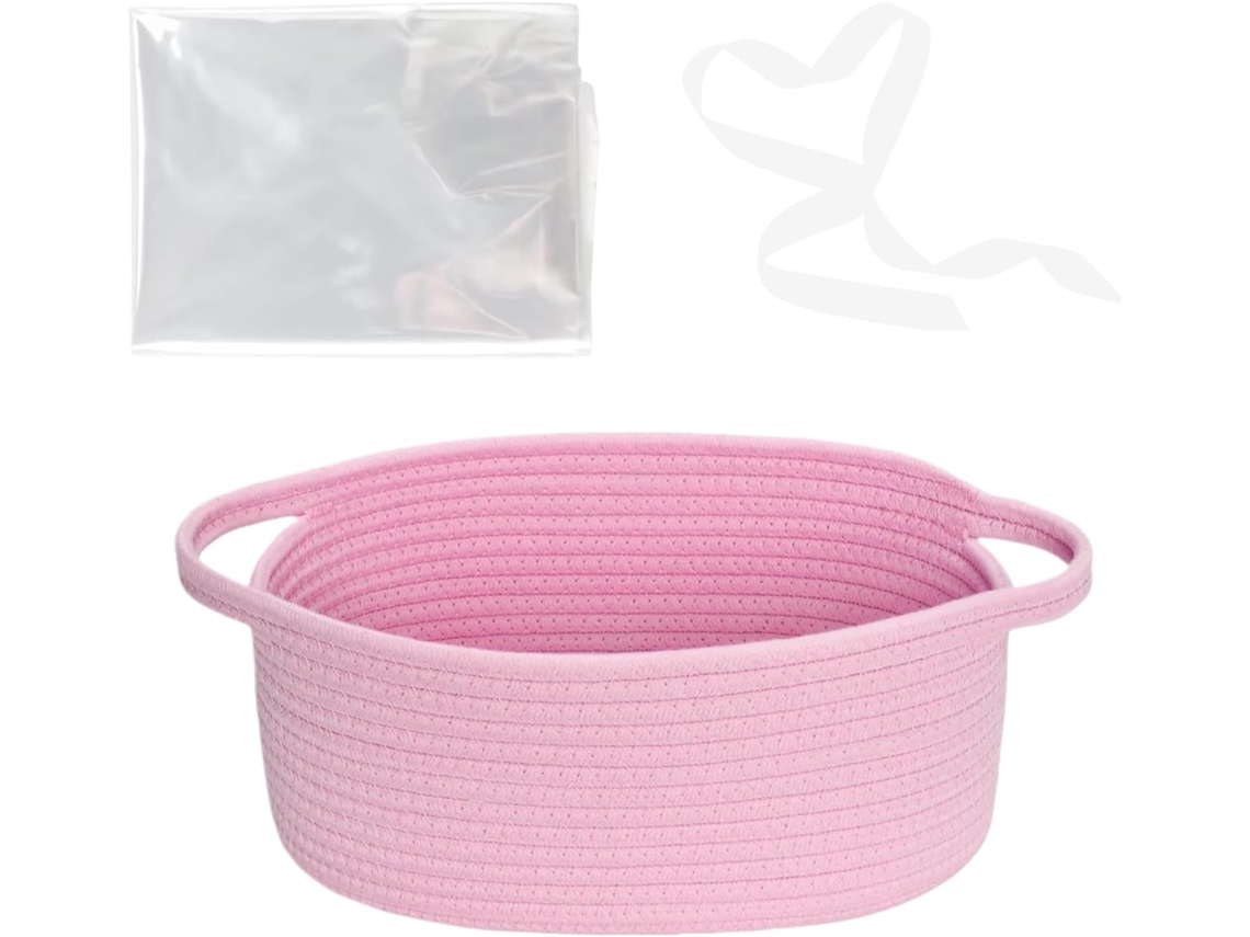 Caixa Organizadora De Vime - Caixa De 30 Cm Para Bebê, Recipiente Com