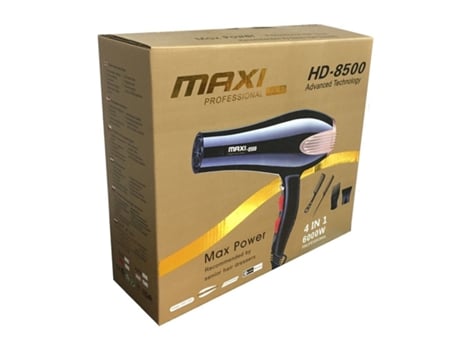 Secador de cabelo profissional 6000 W Maxi Gold para 3 temperaturas 2 velocidades