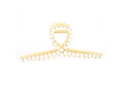 Grampo De Cabelo Com Pérola Artificial Clamp De Metal Antiderrapante Acessório Decorativo De Cabelo