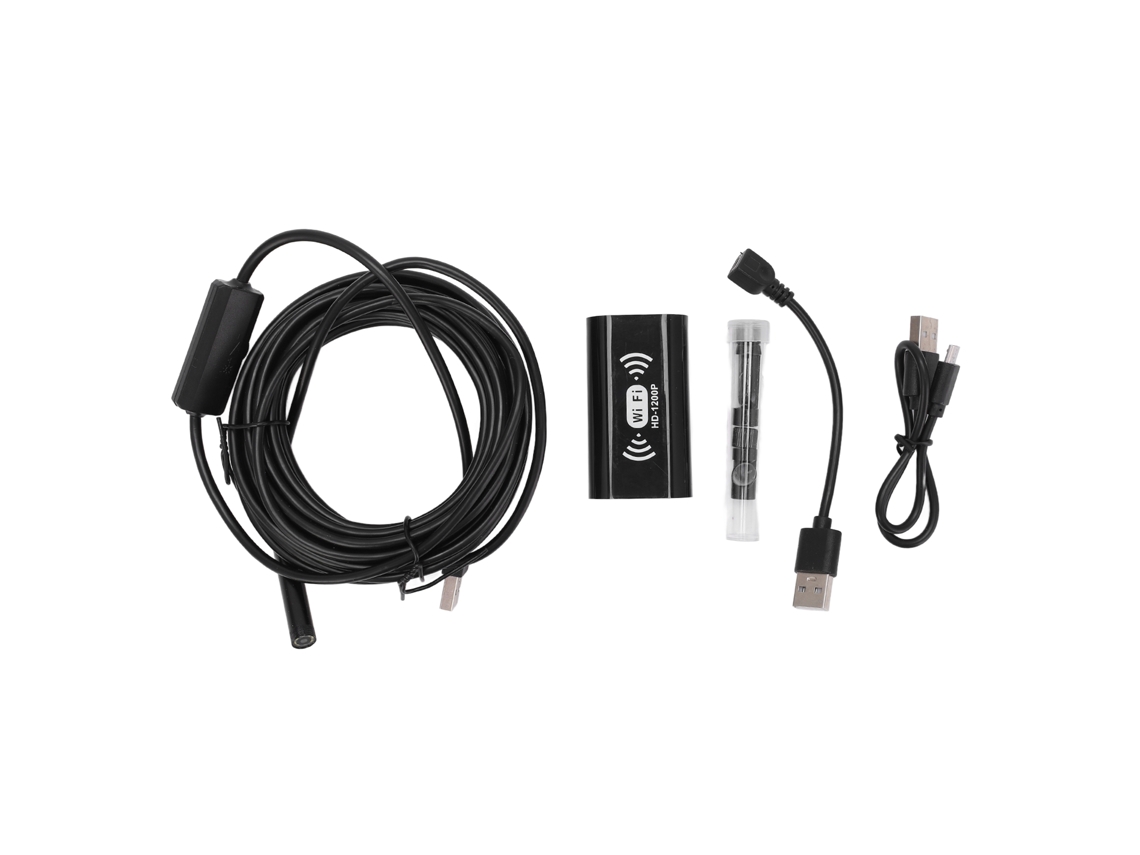 Endoscópio Wifi Hd 8mm Resistente À Chuva Industrial Para Smartphone E Computador