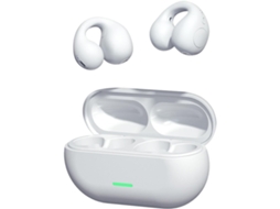 Fones Condução Óssea Abertos Sem Fio JIAPEI com resistência à água e suor para treino, direção e caminhadas (LxAxP cm)