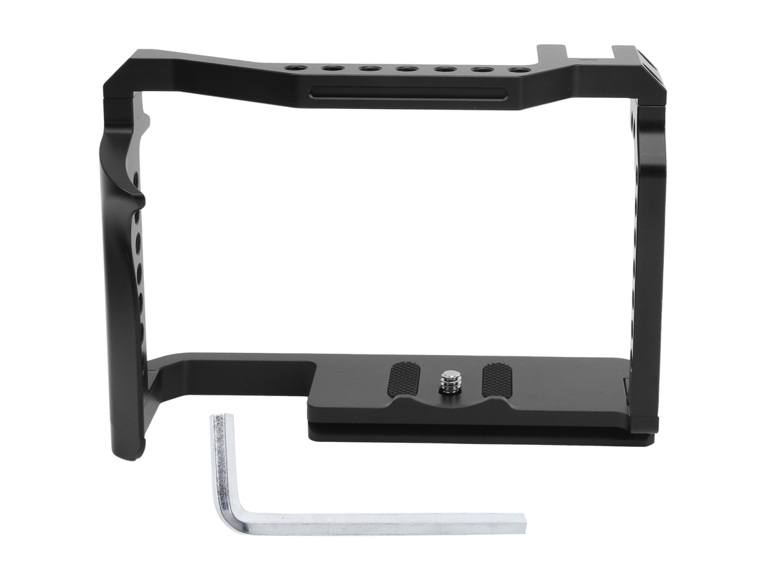 Cage De Cámara De Metal Completo Para Canon Eos R5/r6 Com Chave, Acessório De Alumínio Preto Yelangu