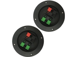 Conjunto De 2 Conectores De Terminais De Alto Falante Com Acessório De Montagem Em Superfície Para I Gokoco