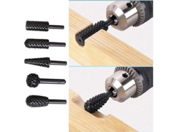 Conjunto de Brocas Rotativas S/MARCA, 6mm, 1/4, para gravação em madeira
