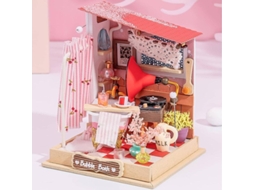 Kit de Mini Móveis de Banheiro para Casa de Bonecas Diy 2025 Babble Bath