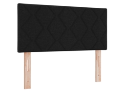 Conjunto 1 Cabeceira Estofada Vidaxl Cinzento-claro Tecido (90 Cm)