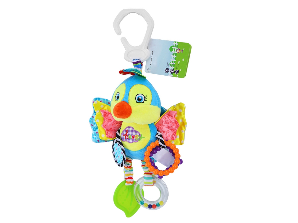 Primerox brinquedo Pendente de Pelúcia para Berço Carrinho Bebê Animal Cartoon com Chocalho e Mordida 4