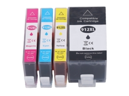 Cartucho de Tinta para Impressora Bk C M Y Compatível com Officejet 8010 e Officejet Pro 8020 Série