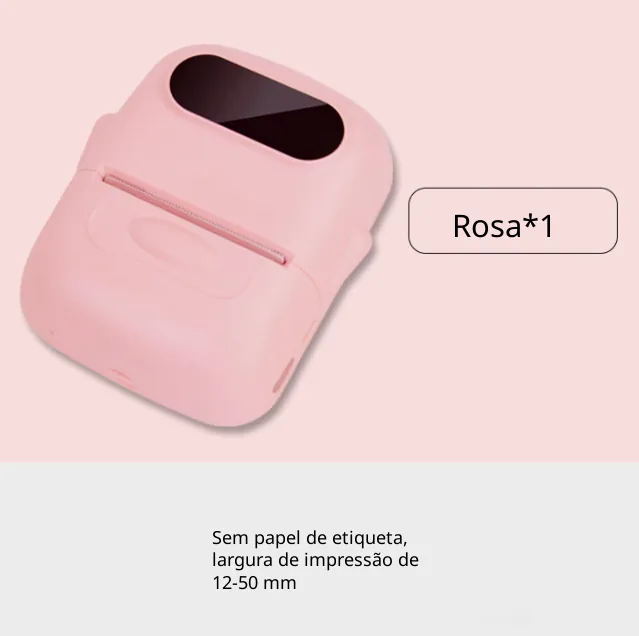 P50 Mini Bluetooth Portátil Handheld Etiqueteira ZSANFS (rosa Contém um Rolo de Papel 40*30mm 220 Folhas)
