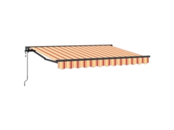 Toldo Retrátil Elétrico Amarelo, Laranja e Branco 3,5 X 2 M VIDAXL