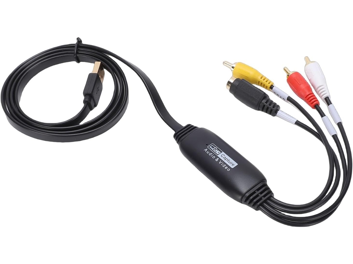 Conversor De Vhs Para Digital, Placa De Vídeo Usb 2.0 Av Para Usb-c