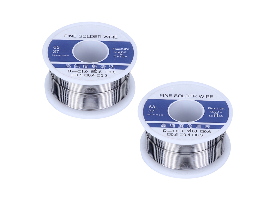 Fio De Soldar Laxiscreed 0,8mm Com Núcleo De Colofónio E Estanho Para Trabalhos Elétricos