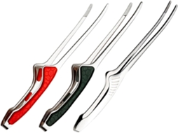 Conjunto De 3 Pinças Para Churrasco Coreano Yarnow, Em Aço Inoxidável, Com Cabos Em Efeito Pedra Verde, Pinças