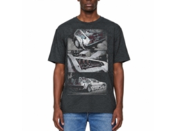 Rockinstone Back To The Future Movie Hipster To The Future Heather Black Adult T-shirt Size:xxxl
