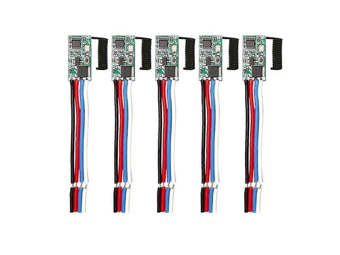 Comando À Distância Para 5pcs 433.92mhz Universal Sem Fios Dc 3.6v-24v Interruptor 1 Ch Rf Relé Receiver Led Ligh