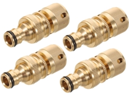Conjunto De 4 Conectores Rápidos Para Mangueira Com Rosca,
