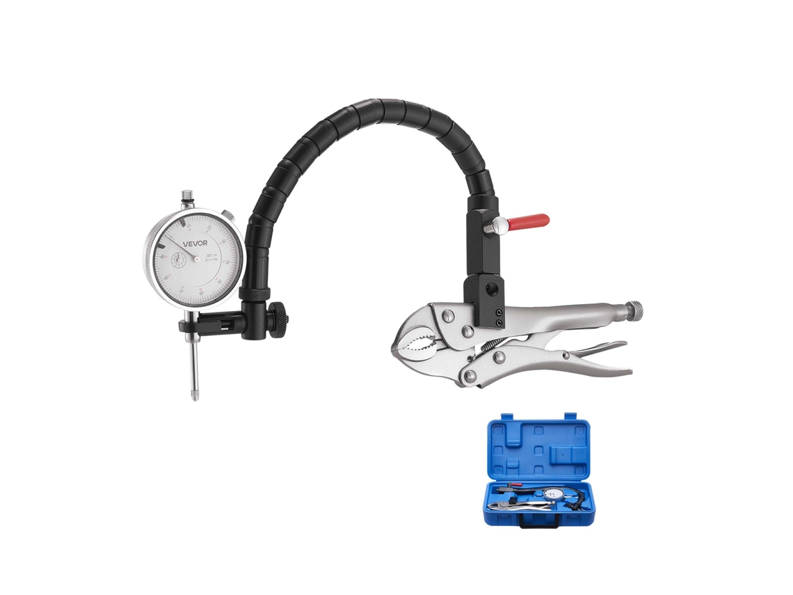 Indicador De Teste De Quadrante Vevor 0,03 Mm Com Braço Flexível 0 A 25,4 Mm