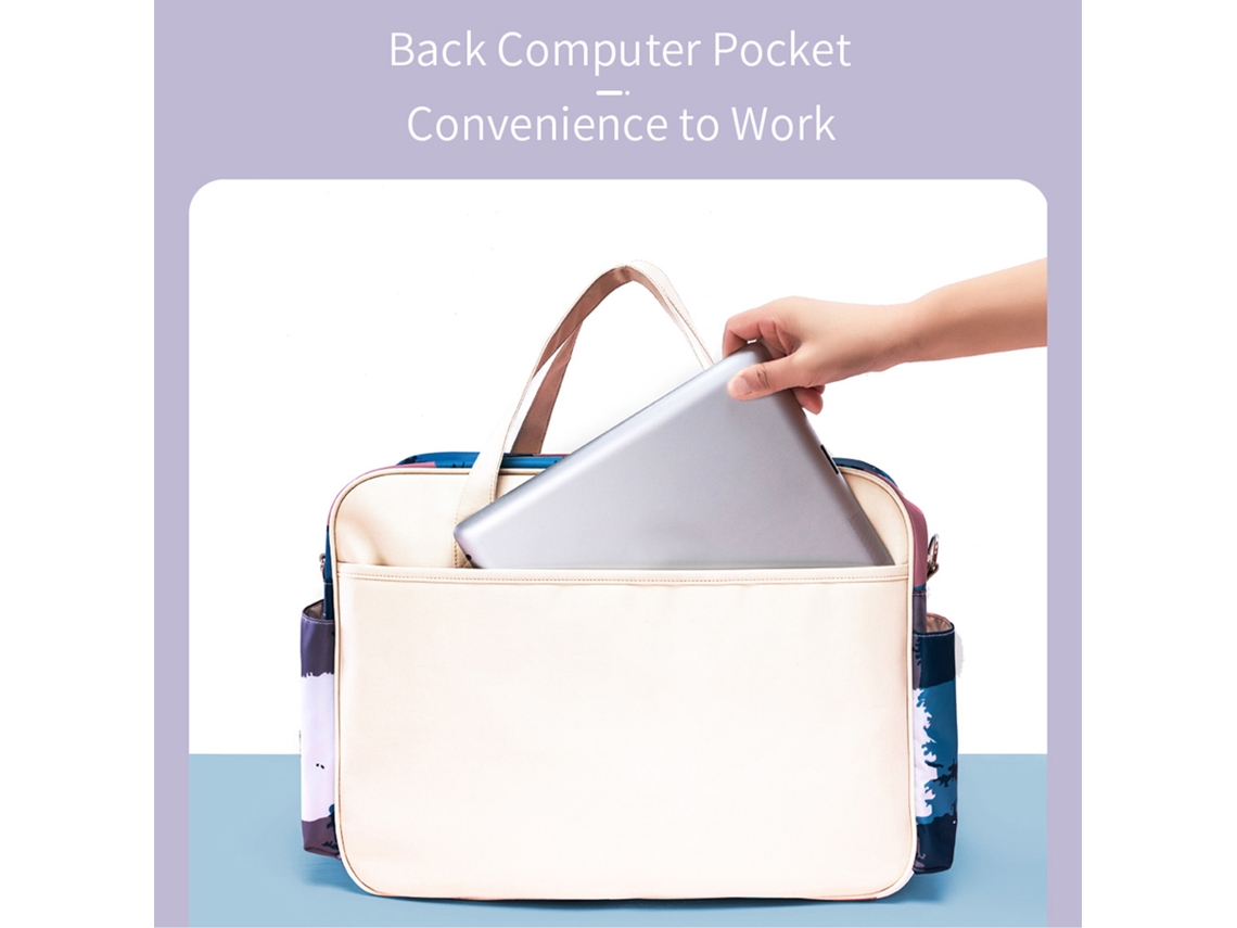 Primerox bolsa de Fraldas Portátil Insular para Bebê com Múltiplos Bolsos e Aparência Estilosa