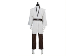 Traje De Anakin - Conjunto Top, Calças E Capa - Têxtil Grossa Lixada - Disfraz Para Homem Estilo D