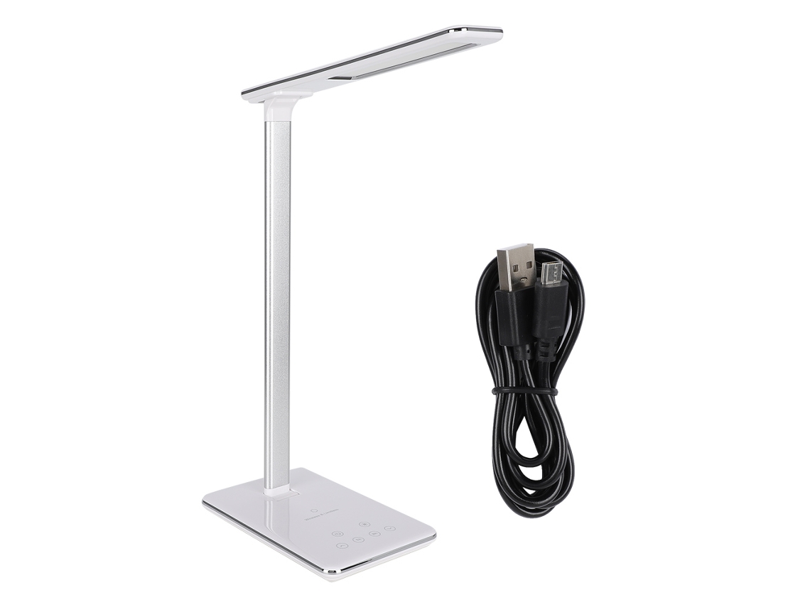 Lâmpada de mesa LED com carregamento sem fio EOOCOO