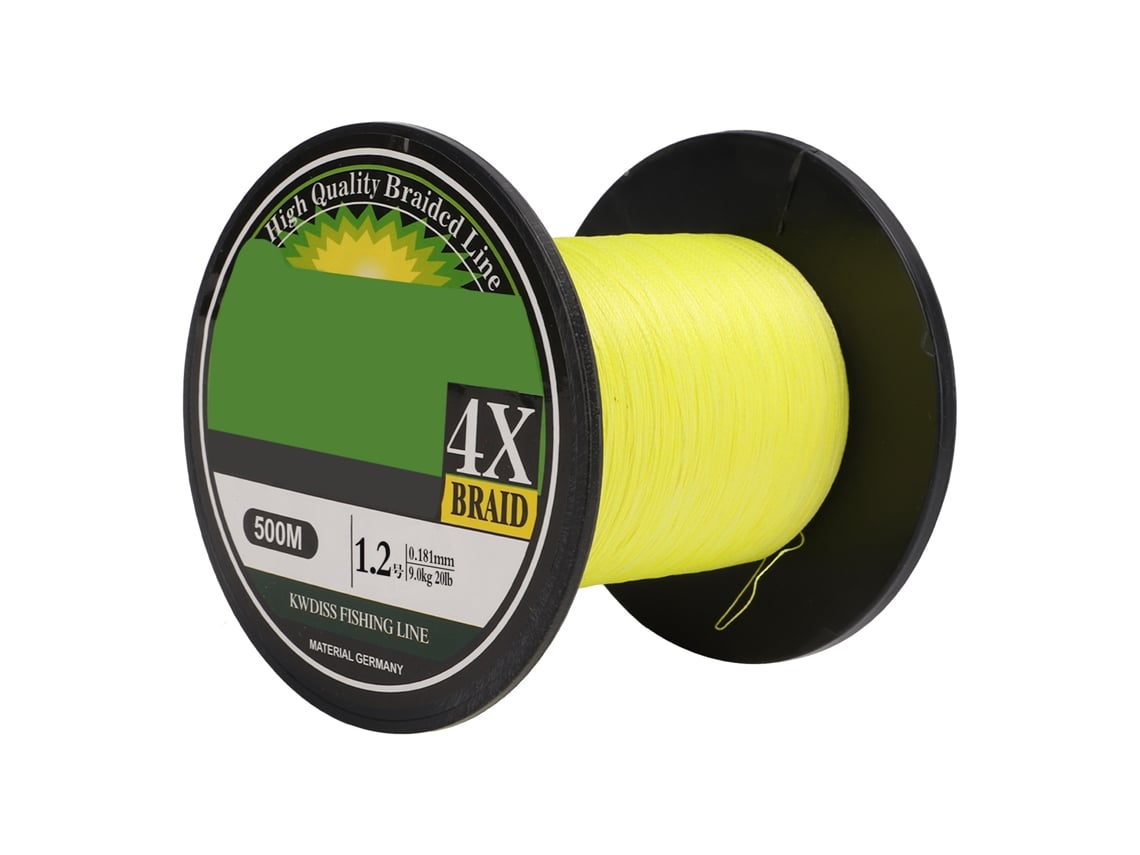 Linha de Pesca Trançada 546 Jardas 4 Fios Pe Resistente à Abrasão S/MARCA