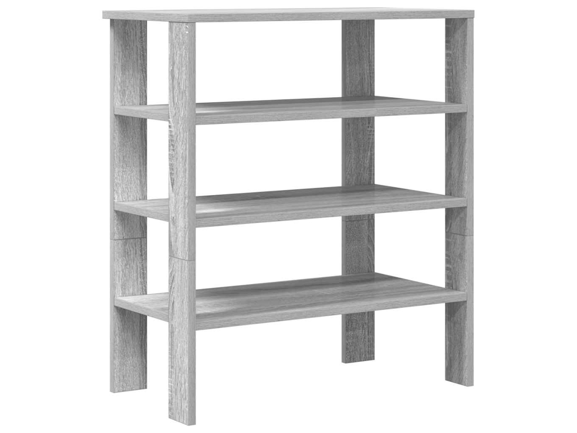 Shoe Rack, Shoe Racks Vidaxl Cinzeto Madeira Processada (n/a)