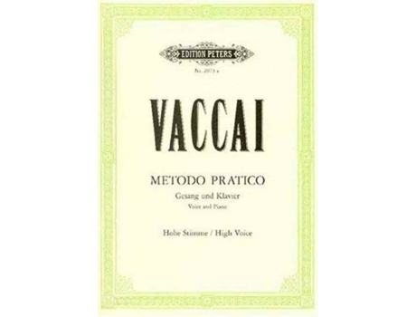 Livro PRACTICAL METHOD HIGH VOICE PIANO de N VACCAI (Italiano)
