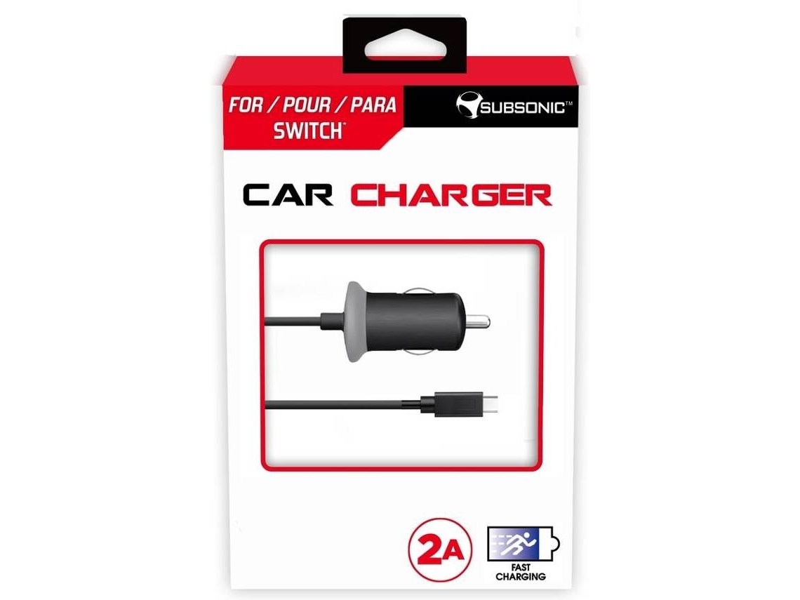 Carregador Auto Nintendo Switch SUBSONIC Dual 2 em 1